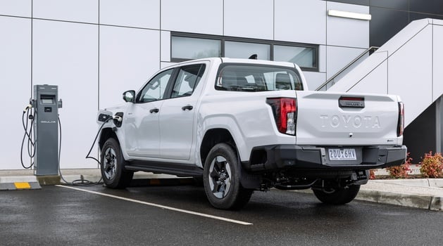 Toyota HiLux BEV rear view